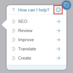 Setting button