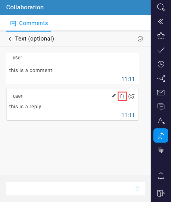 Delete icon