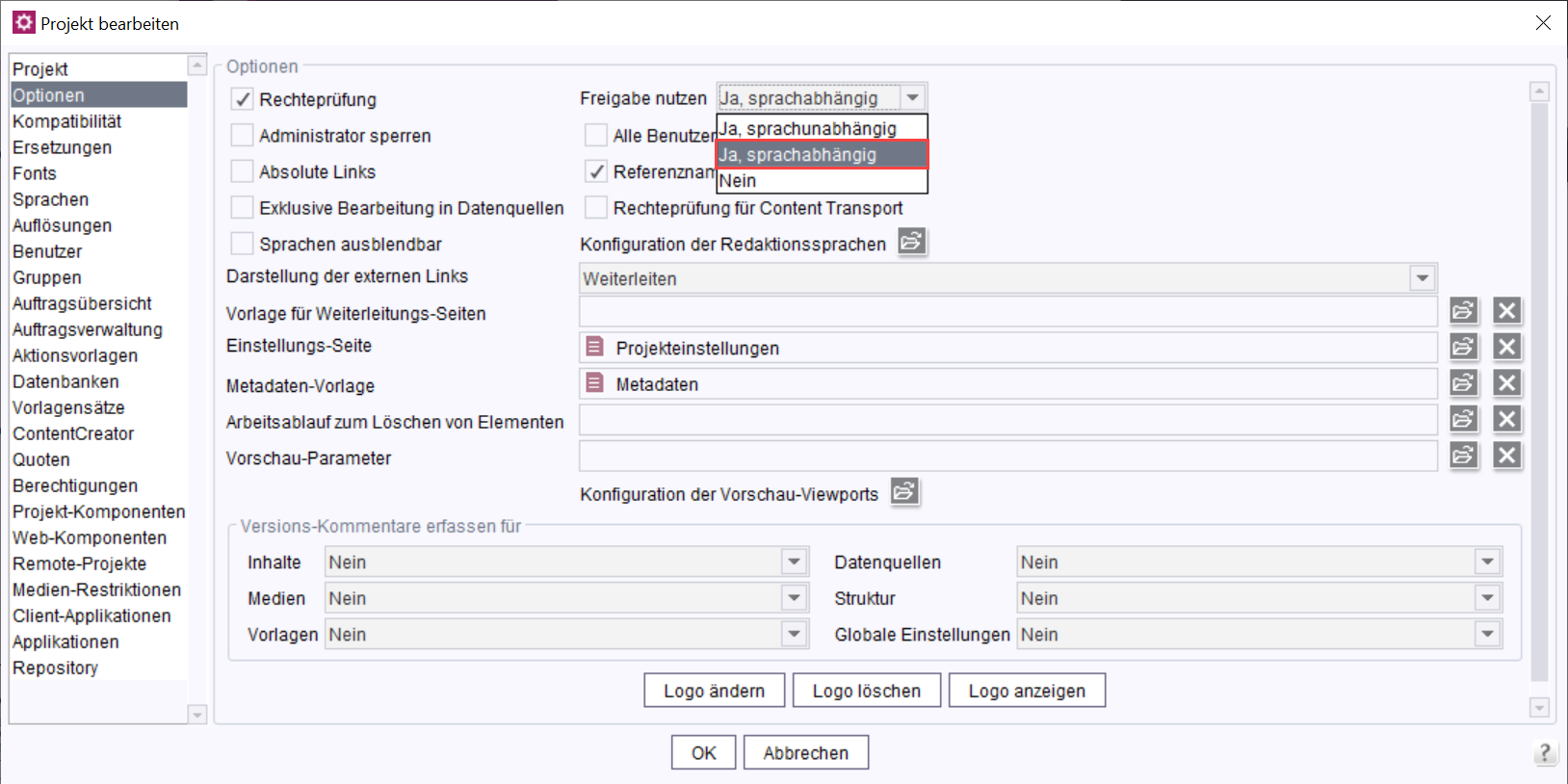 UID=projekt_einstellungen