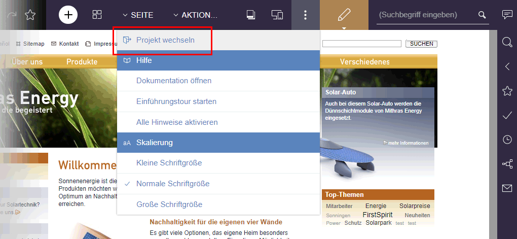 UID=contentcreator_projekt_wechseln