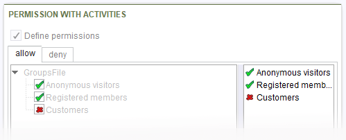 CMS_INPUT_PERMISSION input component (with activities)