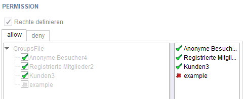 Eingabekomponente CMS_INPUT_PERMISSION (mit Aktivit&auml;ten)