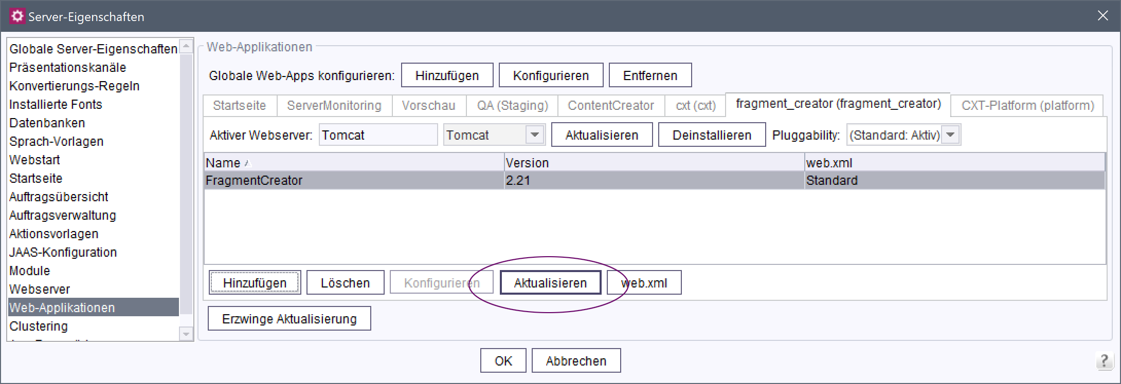 UID=servermanager_fragmentcreator_aktualisieren