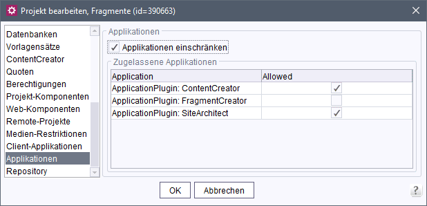 UID=servermanager_applikationen_einschraenken