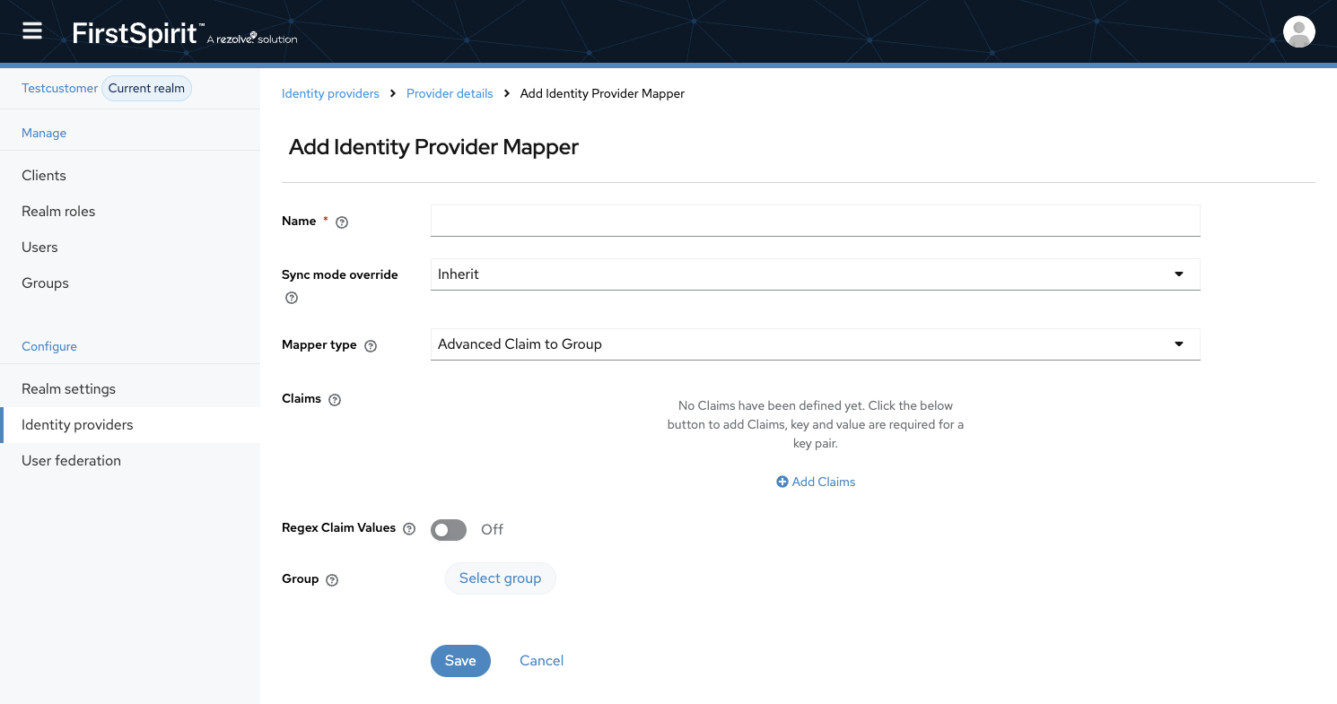 Add Identity Provider Mapper